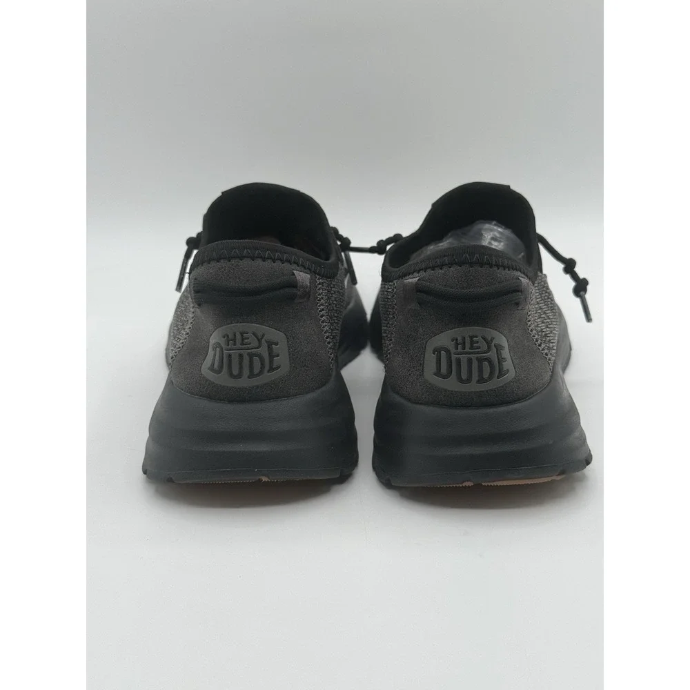 HEY DUDE Sirocco Neutrals Black Night Slip-On Sneaker Shoe Sz M8 Pre-owned